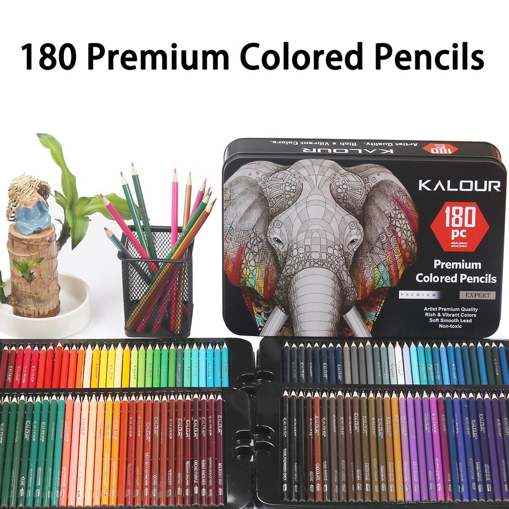 KALOUR Color Pencil Set 180 Color Painting Colori..